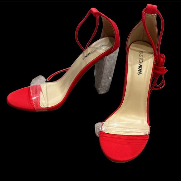 NWOT Tags Satin Block Heels Size 9 - Picture 2 of 14